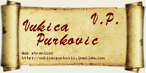 Vukica Purković vizit kartica